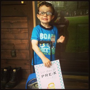 Hunter First day of school